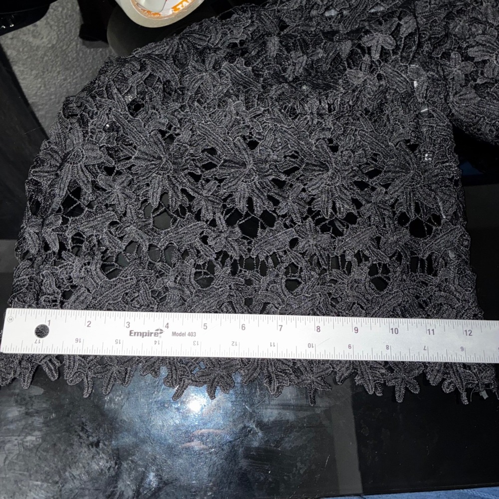 Coastal Crochet Pant by Summer Haus Black Women Size M *NO STRETCH IN WAISTBAND* - Picture 15 of 16